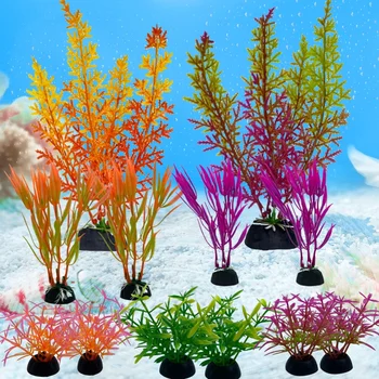 12pcs Artificial Aquarium Plants Set 5