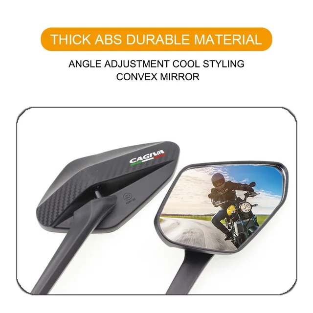 HD Vision Anti-Glare Motorcycle Mirrors Shockproof material accessories For Cagiva Mito 125 Raptor 650 1000 Canyon 500 Navigator