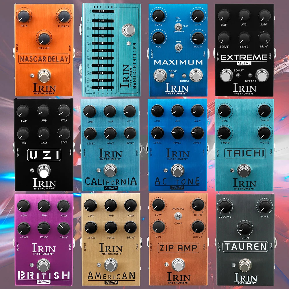 Description Picture 2 of itemIRIN Guitar Effect Pedal Overdrive Distortion Speakers Analog Classic British Rock Effect Electric Bass Guitar Pedal True Bypass