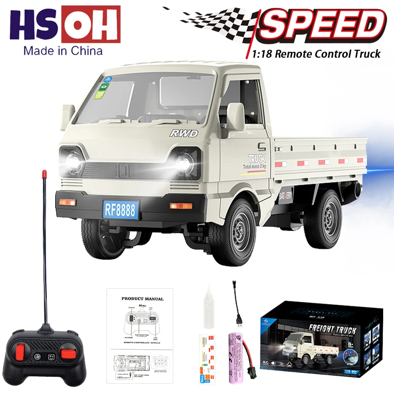 Remote Control Mini Cargo Truck Toy with Lights and Drift Function