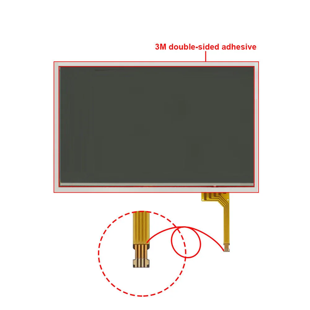 7.3inch Touch Screen Digitizer 4-Pin 5V #LTA070B510F For Lexus For Toyota Prius Sedan Fit All MFD Touch Screen Display