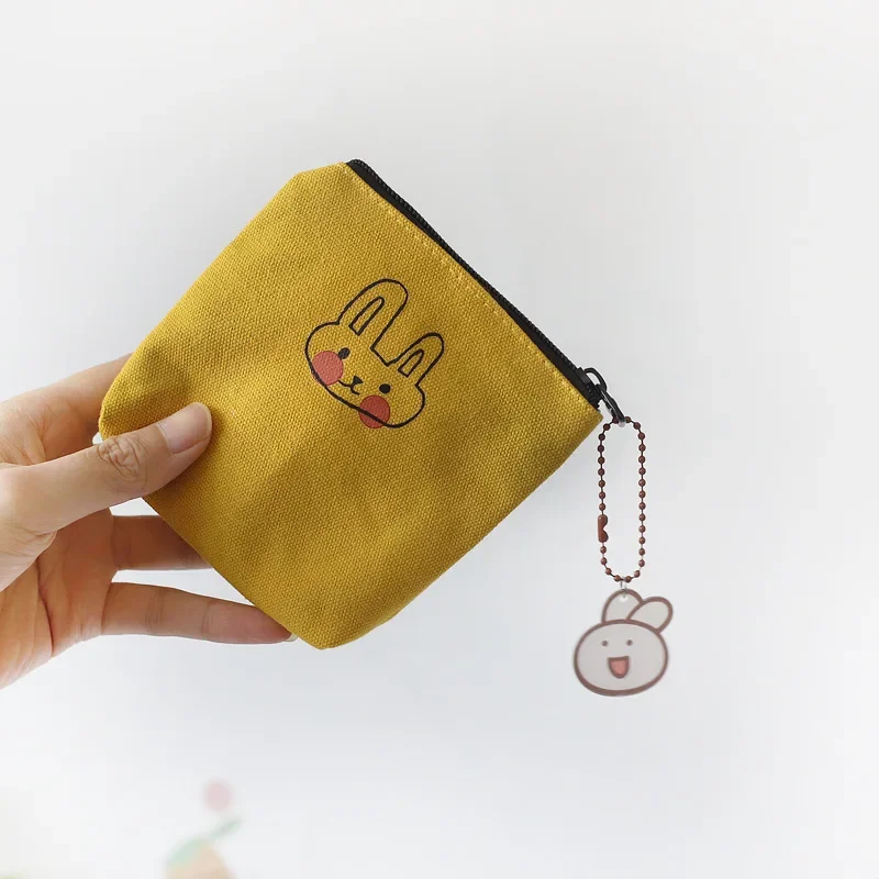 Cute Rabbit Coin Bag Purse Small Money Wallet Pouch Korean Rabbit Pendant Random Napkin Sanitary Pad Towel Organizer Storage Bag