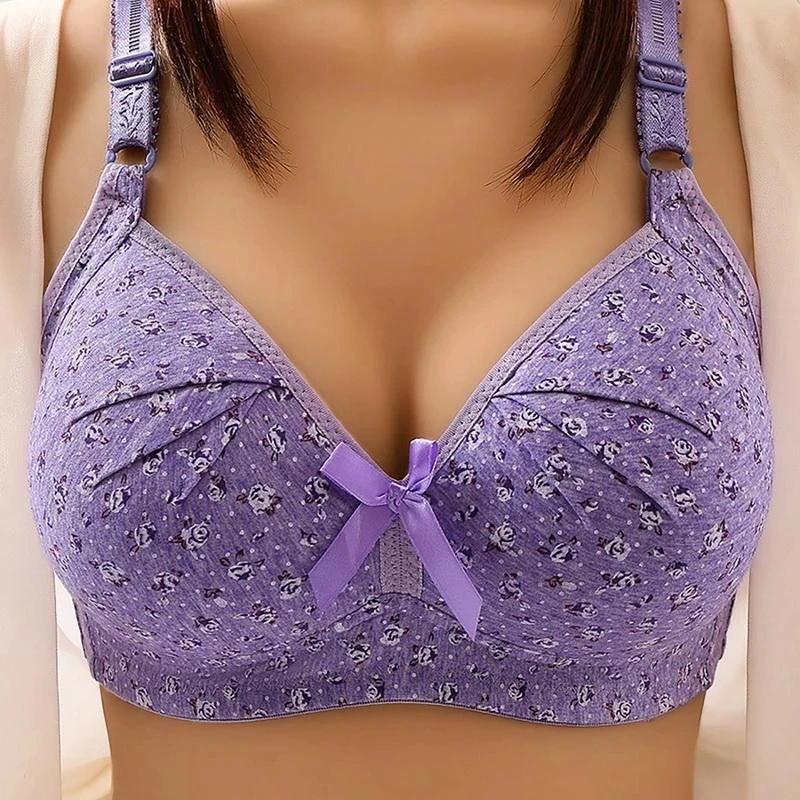 Plus Size Bra for Women Underwear Wire Free Comfort Push Up Bras