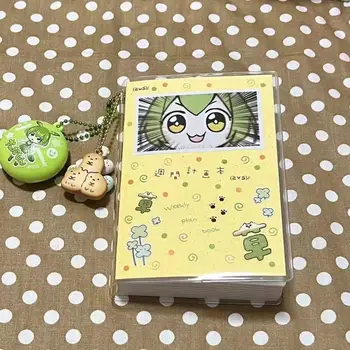 Agenda Giapponese Carina e Semplice Gialla Senza Data A7 con Pagine Interne Colorate di Alta Qualità, Pianificatore Settimanale e Giornaliero