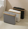 See-Through Paper Towel Storage Basket Bathroom Paper Towel Sundries Storage Basket Foldable With Lid Waterproof Storage Box 5