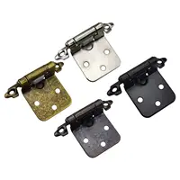 บานพับแบบสปริง 10 ชิ้น บานพับตู้ บานพับเฟอร์นิเจอร์ อุปกรณ์ฮาร์ดแวร์ ติดตั้งง่าย บานพับประตูตู้ 4