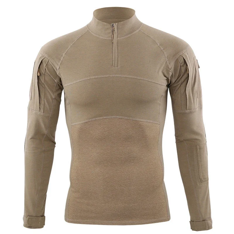 Hunting Tactical Hiking Shirt Assault Clothing Tatico Tops Elastic Long Sleeve T-shirt Camouflage Hunting Fishing Shirts