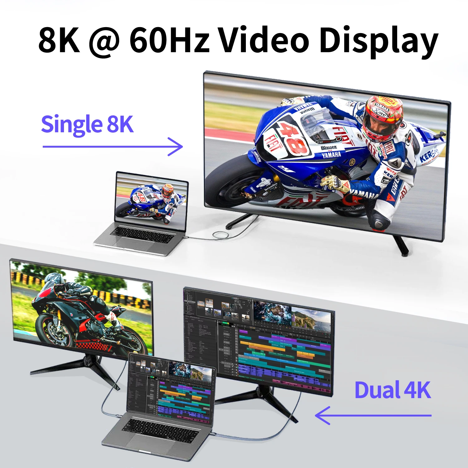 240W USB4 케이블 40Gbps 데이터 전송 8K 비디오 썬더볼트 4/3 호환 아이폰 17/16/15 맥북 아이패드 델 레노버용