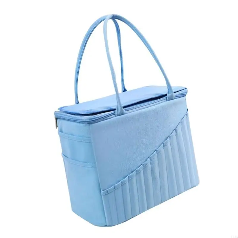 W3JA Crochet Bag Yarn Storage Bag Travel Knitting For Crochet Yarn Hook Needle