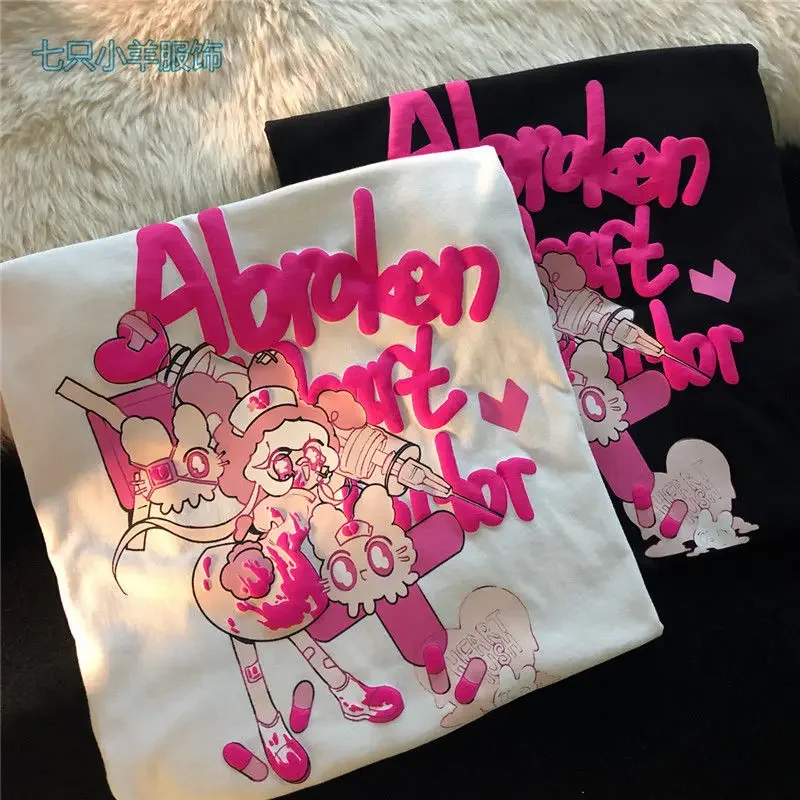 women tees funny men clothing plus size top printed anime harajuku fashion streetwear oversized 100℅ cotton graphic t shirts