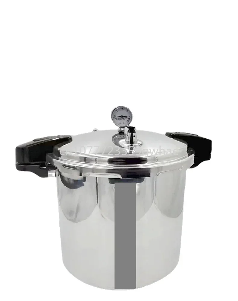 

Commercial pressure cooker 23L aluminum alloy large capacity straight pressure cooker with gauge pressure tank double bottom