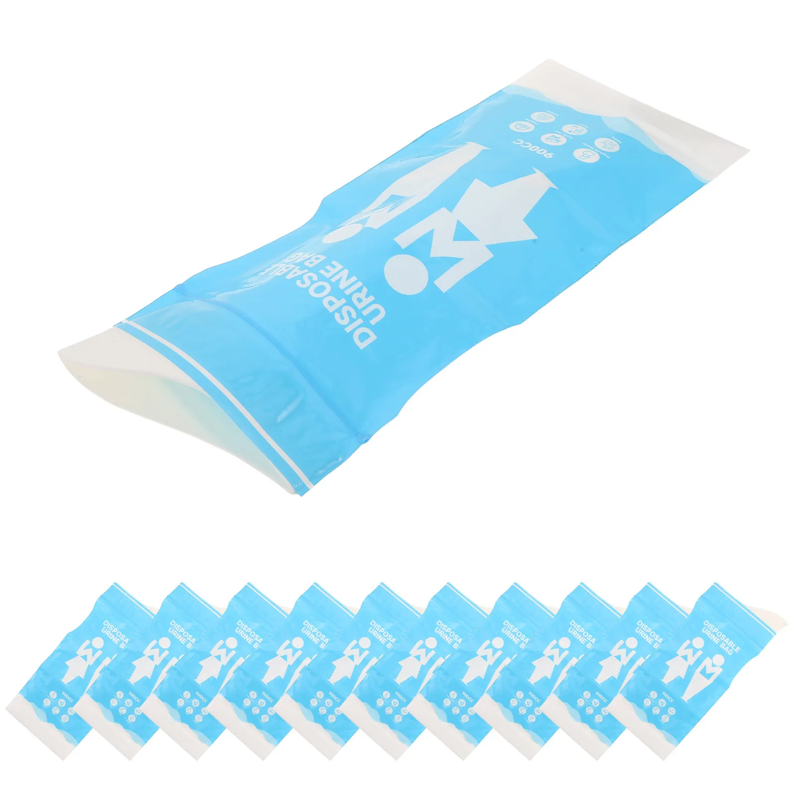 20Pcs 응급 화장실 가방 자동차 소변기 일회용 휴대용 여행 오줌 가방 누출 방지 편리한 도로 여행 캠핑 남성 여성