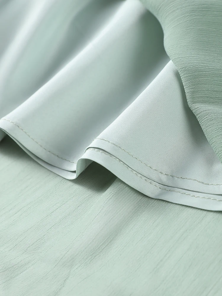 أنيقة مطوي شال فستان طويل المرأة فضفاضة الخامس الر...