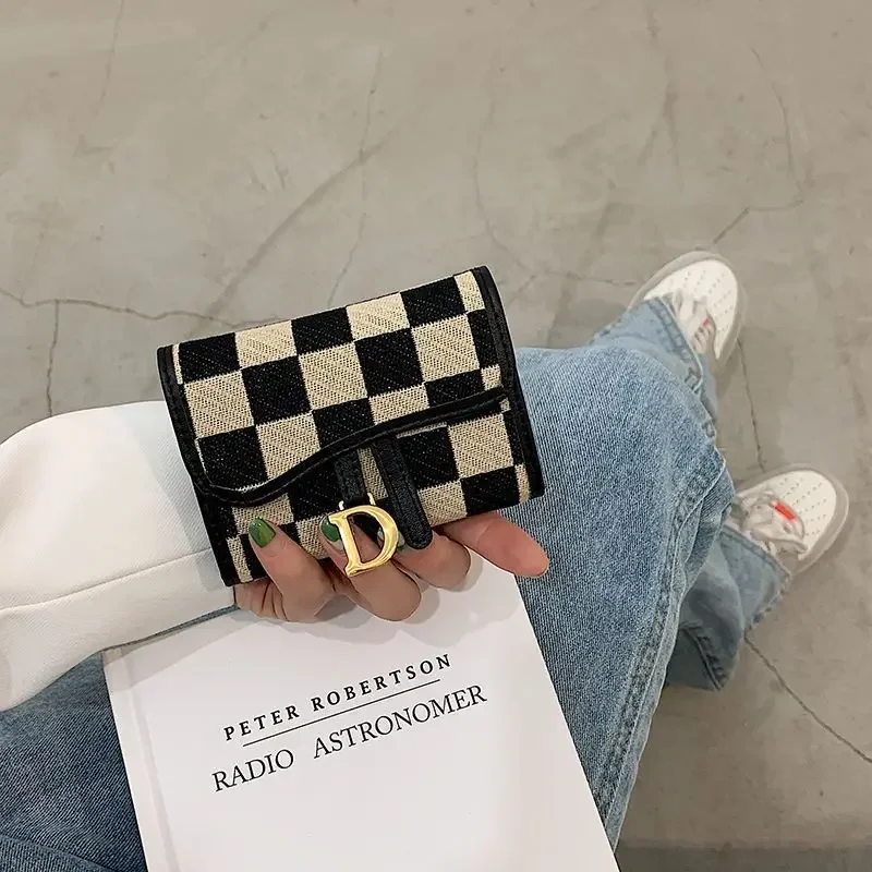 Card Package Multiple Positions Good-looking Coin Purse Autumn/Winter Folding Bag Organ Fashion Versatile Short Style Small