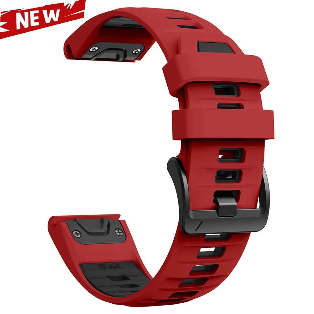 Premium Sport Rubber Bracelet for Fenix8 Watch - Durable and Stylish Strap