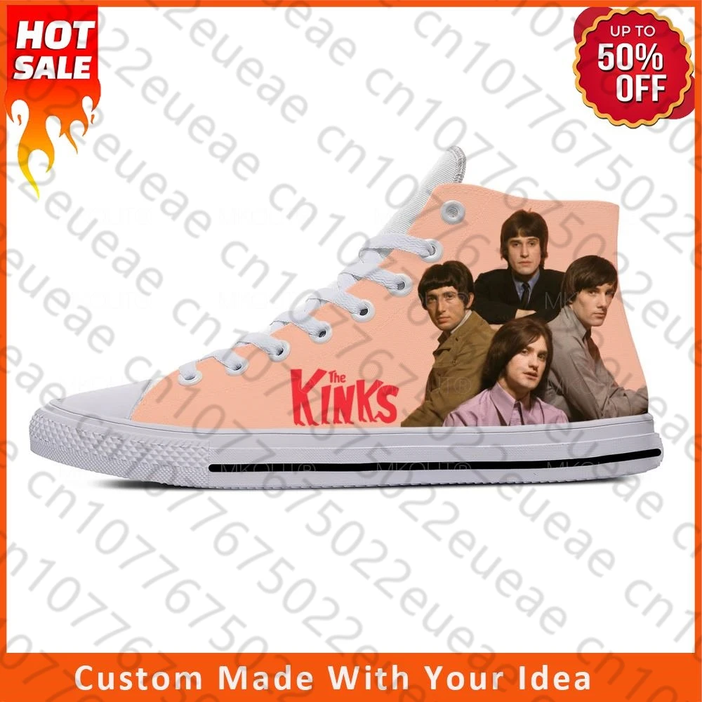 

Высокие кроссовки The Rock band, повседневная обувь для мужчин и женщин, подростков, дышащая легкая обувь для бега с 3D принтом