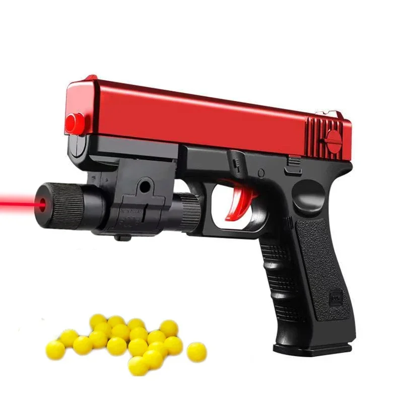 G17 Foam Soft Bullet Toy Gun Airsoft Manual Pistol Launcher CS