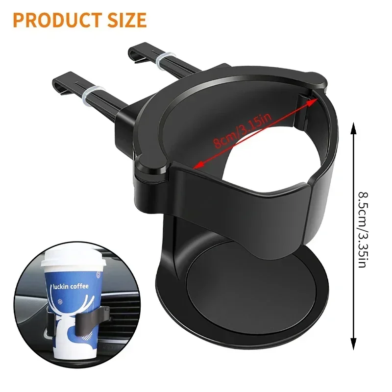 Car Air Vent Drink Cup Bottle Holder Auto Drink Rack Stand for Water Bottles & Ashtray Multifunctional Car Coffee Cup Holder