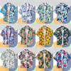 Men's Hawaiian Shirt Retro Printing Single-breasted Beach Short-sleeved T-shirt Summer Holiday Masquerade Clothing 5