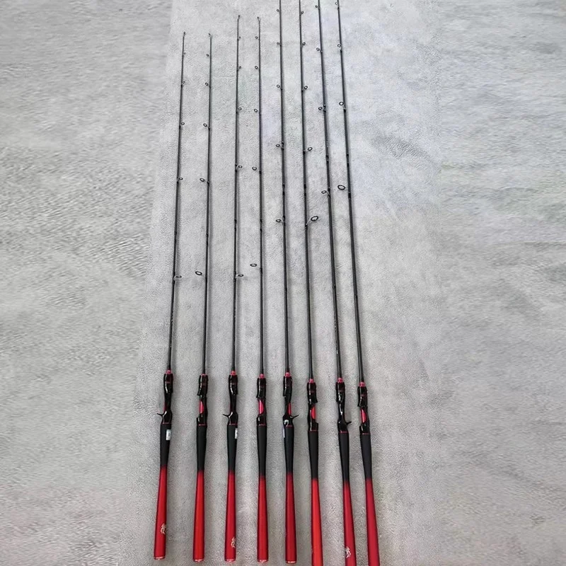 Ultra-Light Super Long Casting Fiing Rod Slip-Resistant Single Pole M+ML Double Tip Gun Handle Straight Handle Lure Rod