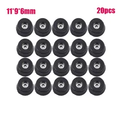 20 - Pack Rubber Furniture Leg Pads - Floor Protectors (11 x 9 x 6mm)
