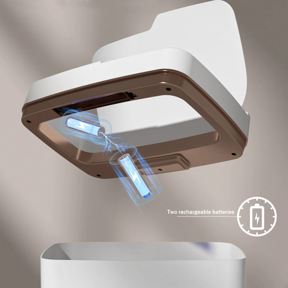 15/18L Smart Sensor Trash Can Waterproof Electric Garbage Bin Quiet Auto Motion Sensor Rubbish Can for Kitchen Bathroom Bedroom