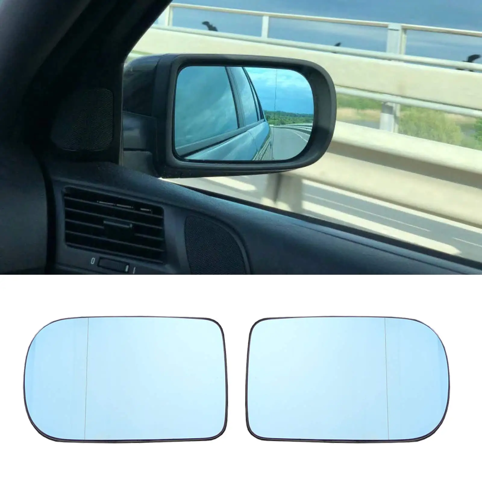 

Car Mirror Glass Car Heated Rearview Mirror Glass for BMW 5 Series E39 7 Series E38 525I 528I 530I 540I 740I 750I 1995-2005