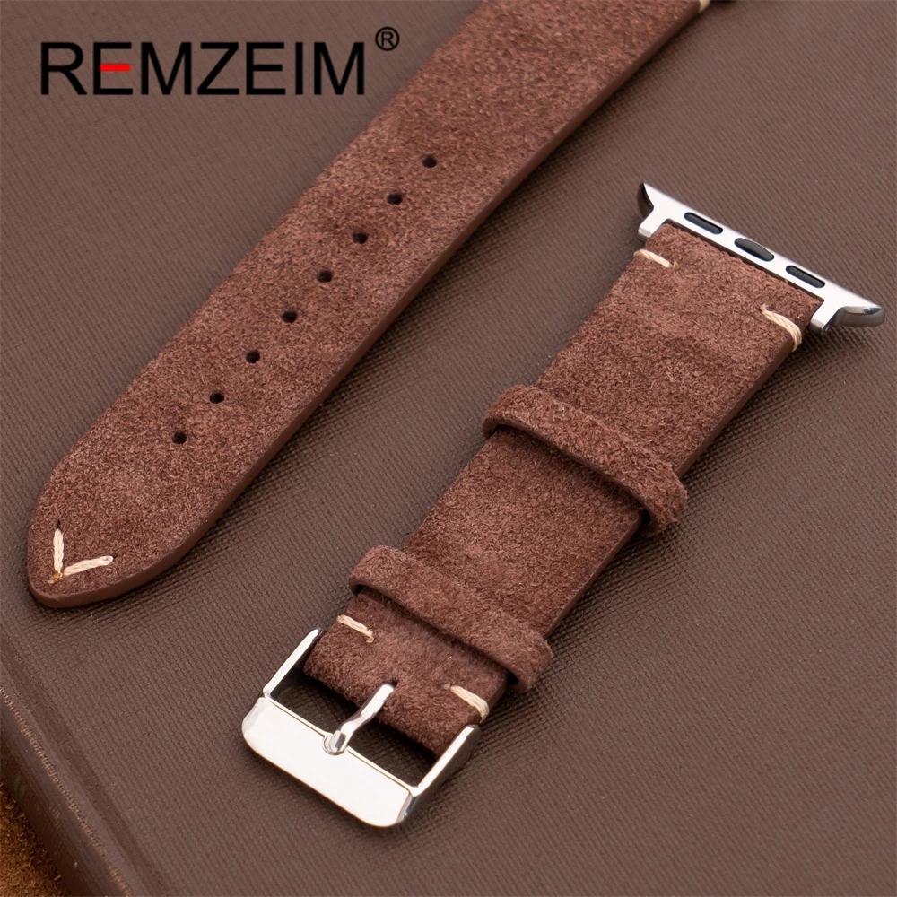 Premium Suede Strap for Smartwatch Wristbands