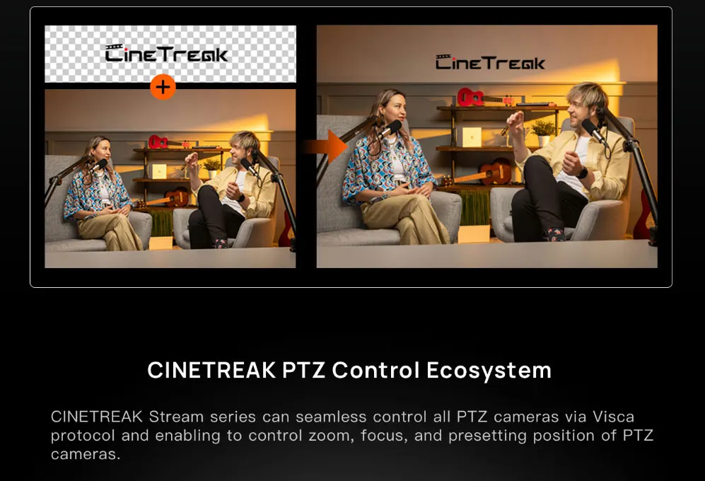 Cinetreak Stream 1/SH/1S 5 Channel Video Mixer Switcher Video Switch Controller
