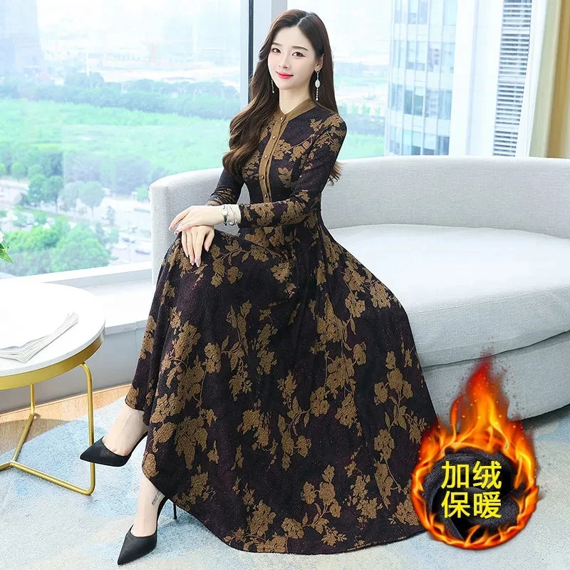 green emerald velvet dress Dress Sleeve Slim V-Neck Print Fashion Floral Women Long Casual Short  A-Line Women's Dress Split Long Maxi (Blue, M) at Amazon Women's Clothing  store main image 0