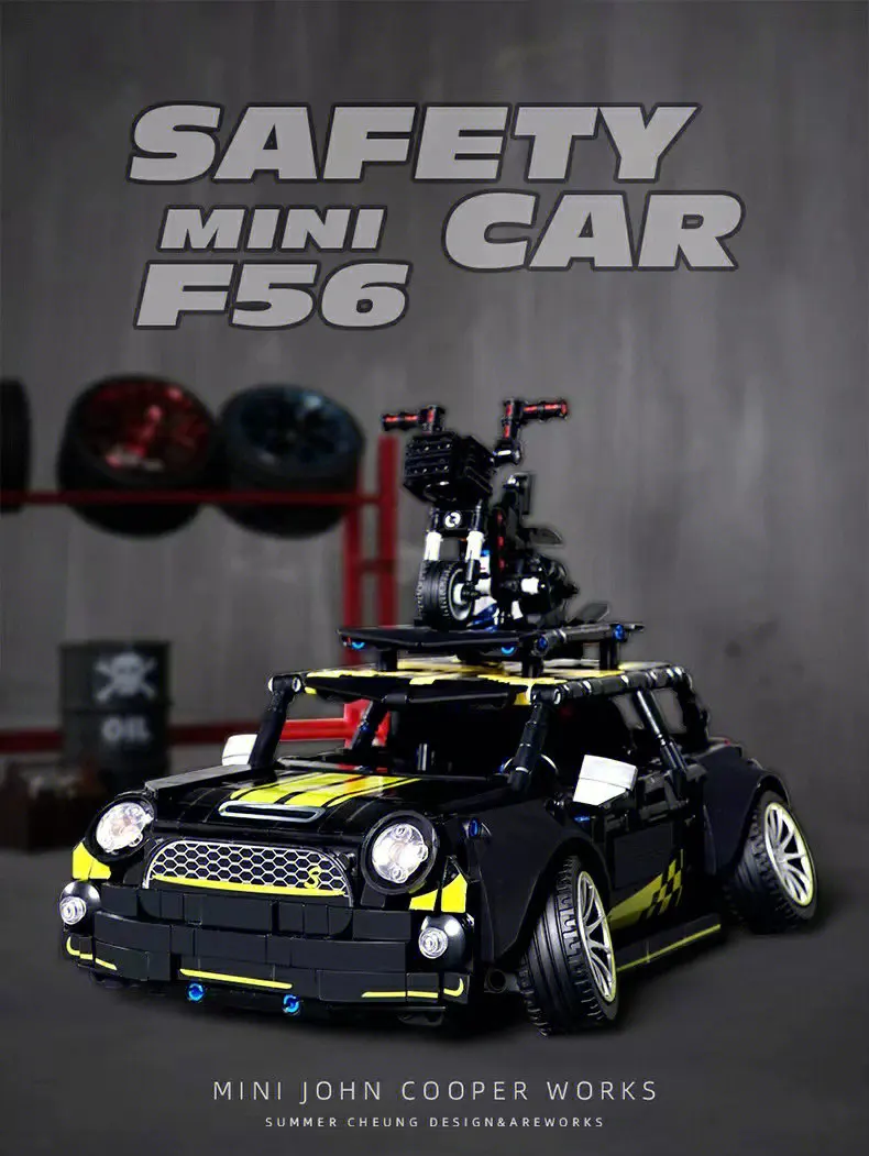 Briques de Construction Technic Compatible avec LEGO® - Mini Cooper Sport + - 1326 Pièces