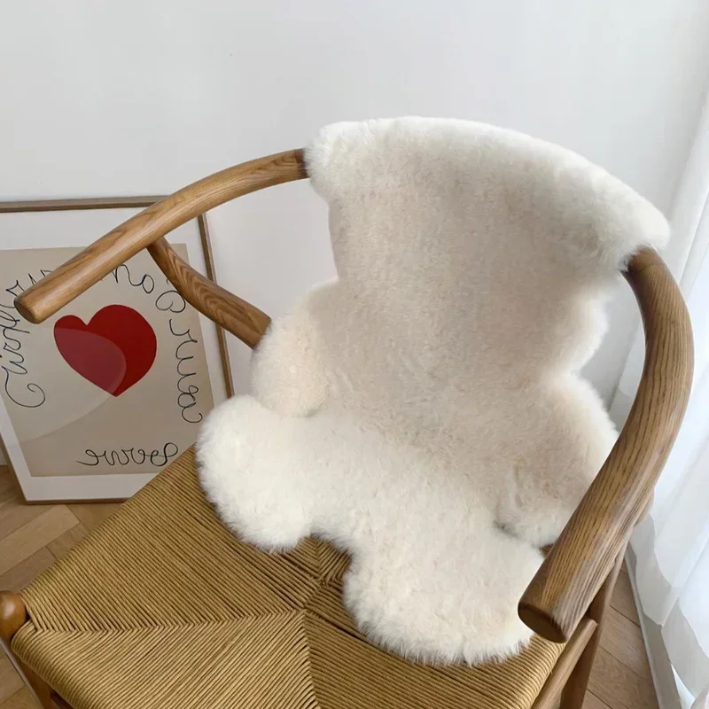Cute Children Room's Rugs Rabbit Bear Bedroom Furry Floor Mat Kawaii Washable Thermal Carpet For Baby Entrance Kids Door Mats floor mat