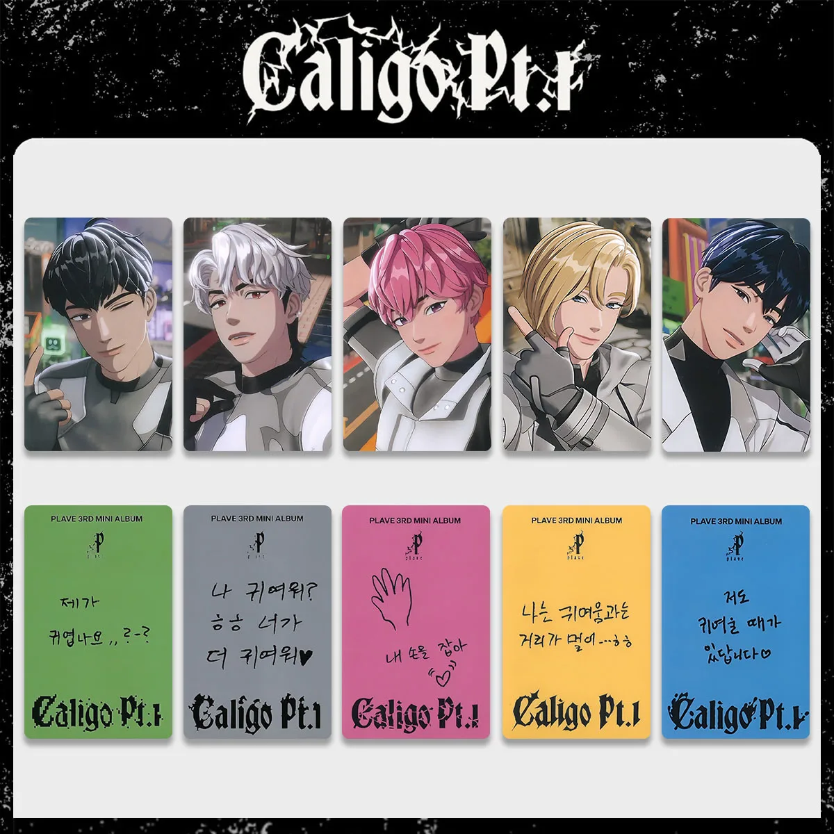 Kpop Photo Cards Photo Cards 5Pcs /set Korean Plave Photocards Lightstick Album Caligo Lomo Card