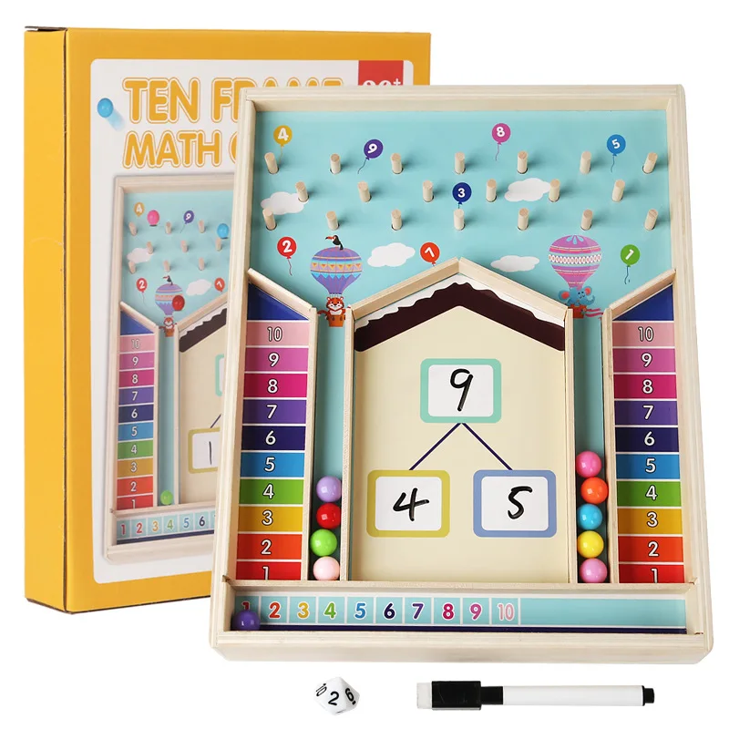 Kids Montessori Math Counting Learning Toys Teaching Tool Number ...