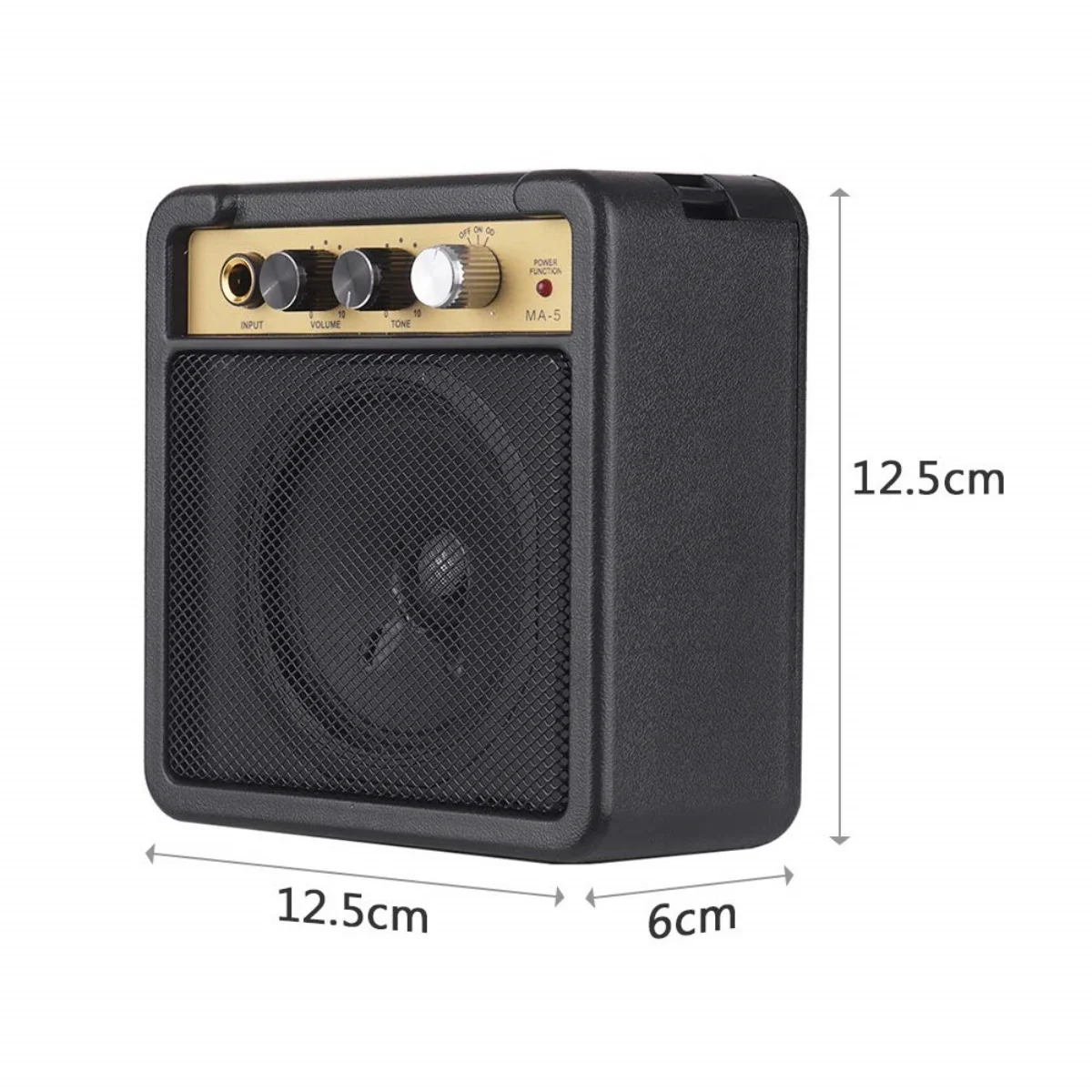 Mini Guitar Amplifier Amp Speaker 5W with 6.35mm Input 1/4 Inch Headphone Output For Acoustic Electric Guitar Accessories Part
