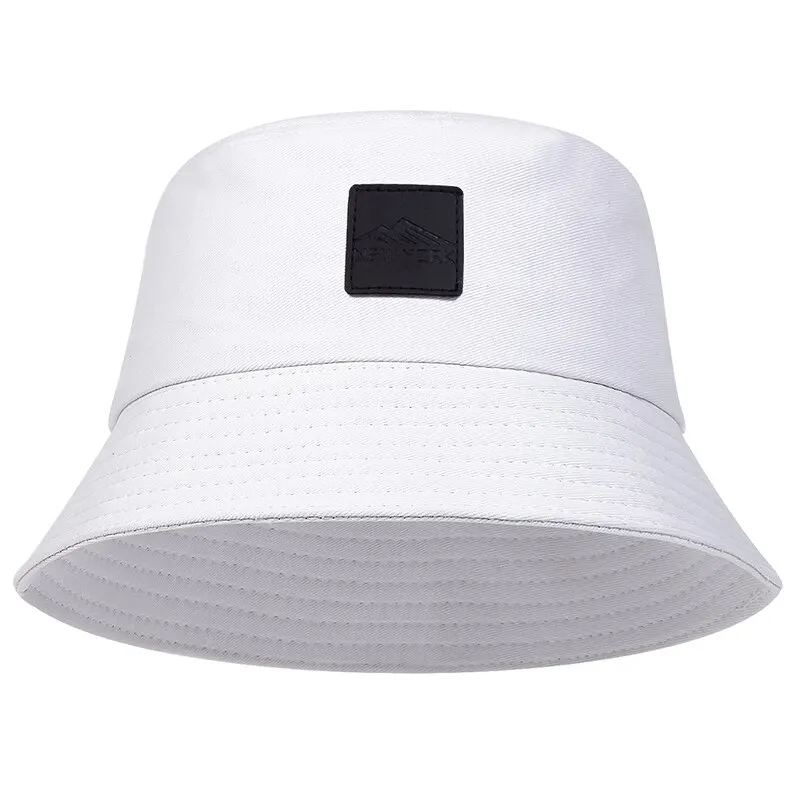 Unisex New York Leather Label Fashion Bucket Hat - Outdoor Casual Sunscreen Cap