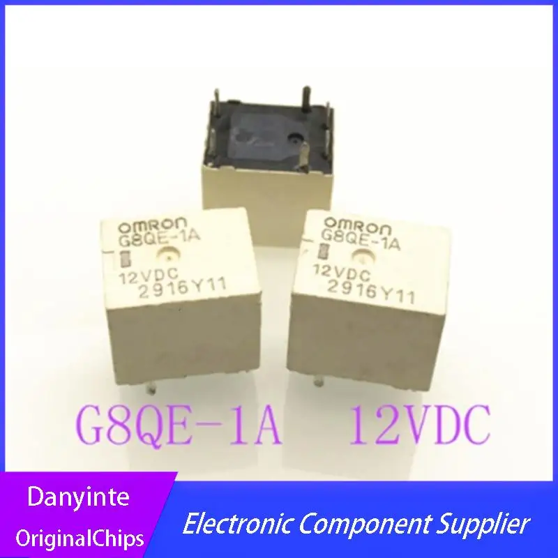 

NEW 10PCS/LOT （White black ） G8QE-1A-12VDC G8QE G8QE-1A 12VDC PIN6