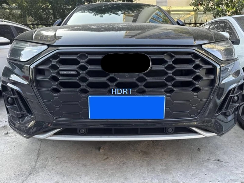 자동차 스타일 곤충 방지 공기 흡입구 전면 레이싱 그릴 커버 Audi Q5L 2021 + 삽입 스크린 안티 버그 워터 탱크 네트 액세서리