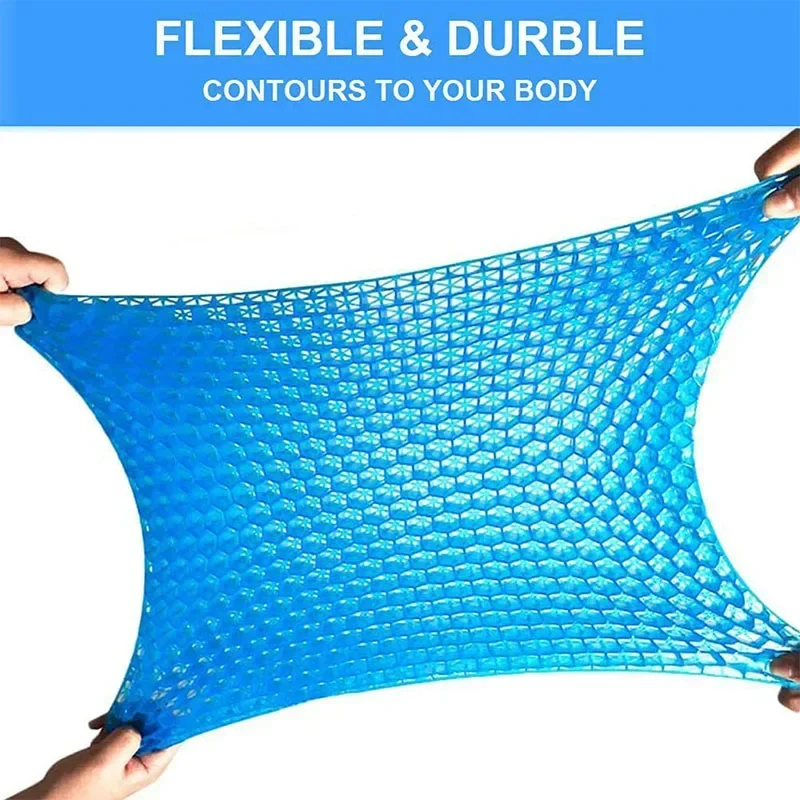 Gel Seat Cushion Double Thick Egg Gel Summer Cushion for Pressure Relief Breathable Chair Pad Car Seat Office Chair Soft Cushion 5