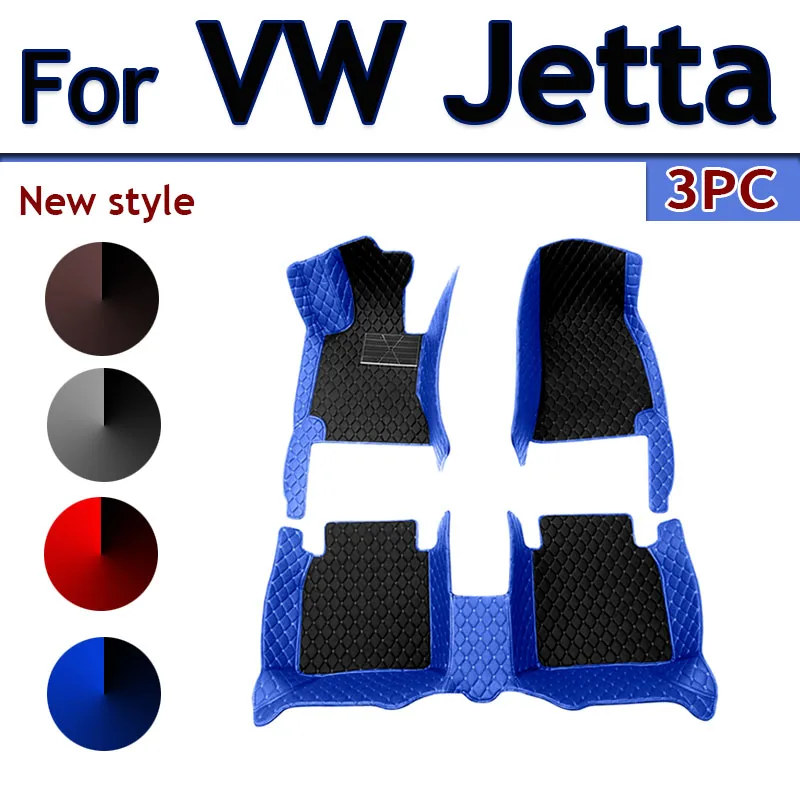 

Car Floor Mats For VW Volkswagen Jetta Vento A7 2019 2020 2021 2022 2023 Leather Car Matt Interior Parts Car Accessories