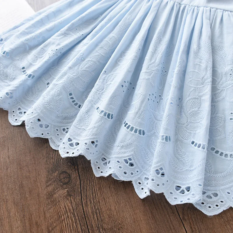 Girls Elegant Dresses 2025 New Summer Kids Party Costumes Girl Floral Princess Outfits Children Vestidos Clothing - 5