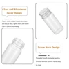 5PCS Mini Glass Bottles with Screw Caps  Aluminum Top Metal Lids 5-30ML Small Glass Sample Bottle Essential Oils Home Storage 3