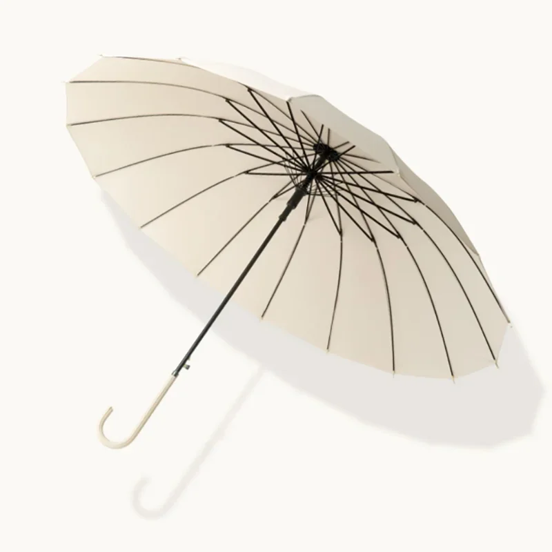 Automatic Academy Women Ombrello Elegante Manico Lungo Outdoor Walking Stick Ombrello Fotografia Business Guarda Chuva Rain Gear