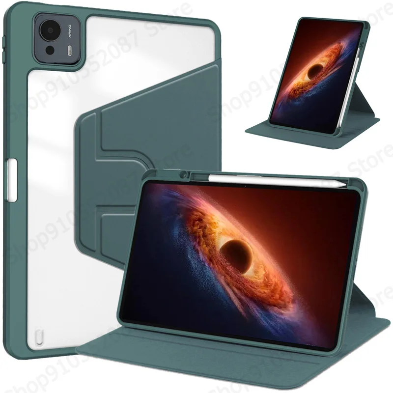 Enhanced Product Title:  
360° Rotating Acrylic Stand Case with Pen Holder