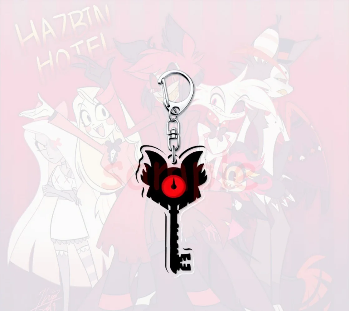 Hazbin Hotel Acrylic Keychain: Anime-Inspired Backpack Pendant & Gift Accessory