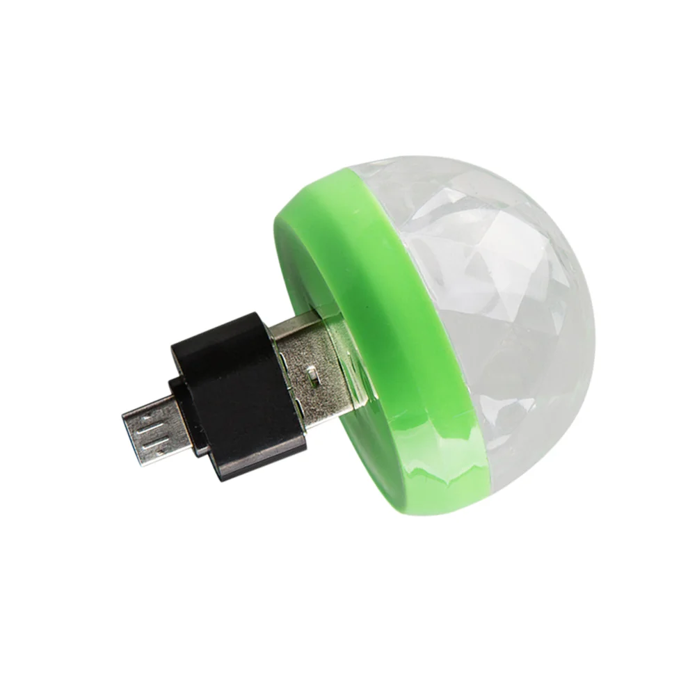 

USB мини-фонари для дискотеки, портативное освещение, светодиодный сценический шар с питанием от USB, освещение для диджея, освещение для караоке, рождественское домашнее освещение, фонарик (зеленый)
