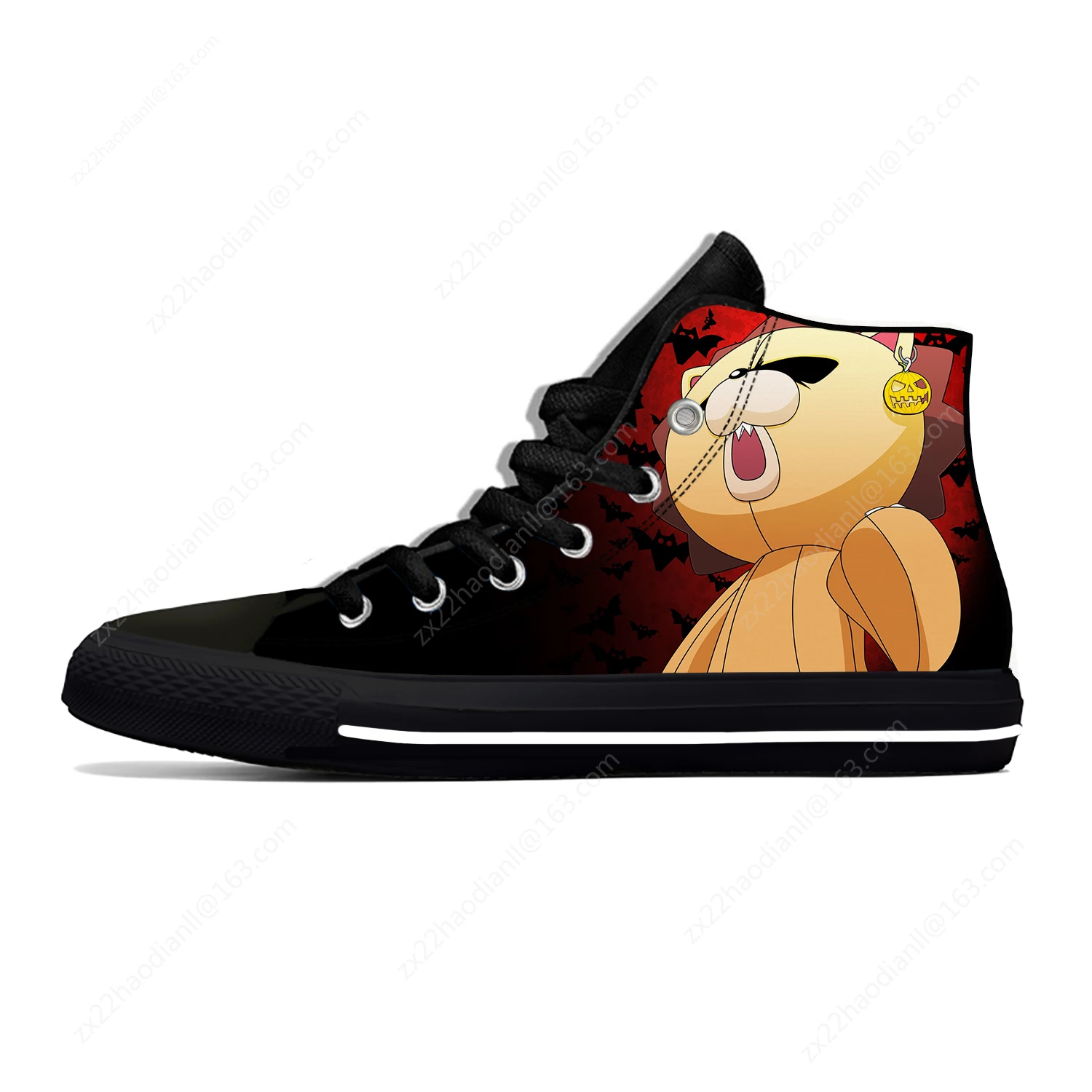 Hot Anime Bleach Lightweight Cloth 3D Print Funny Cool Fashion High Top Canvas Shoes Mens Womens Casual Breathable Sneakers 3