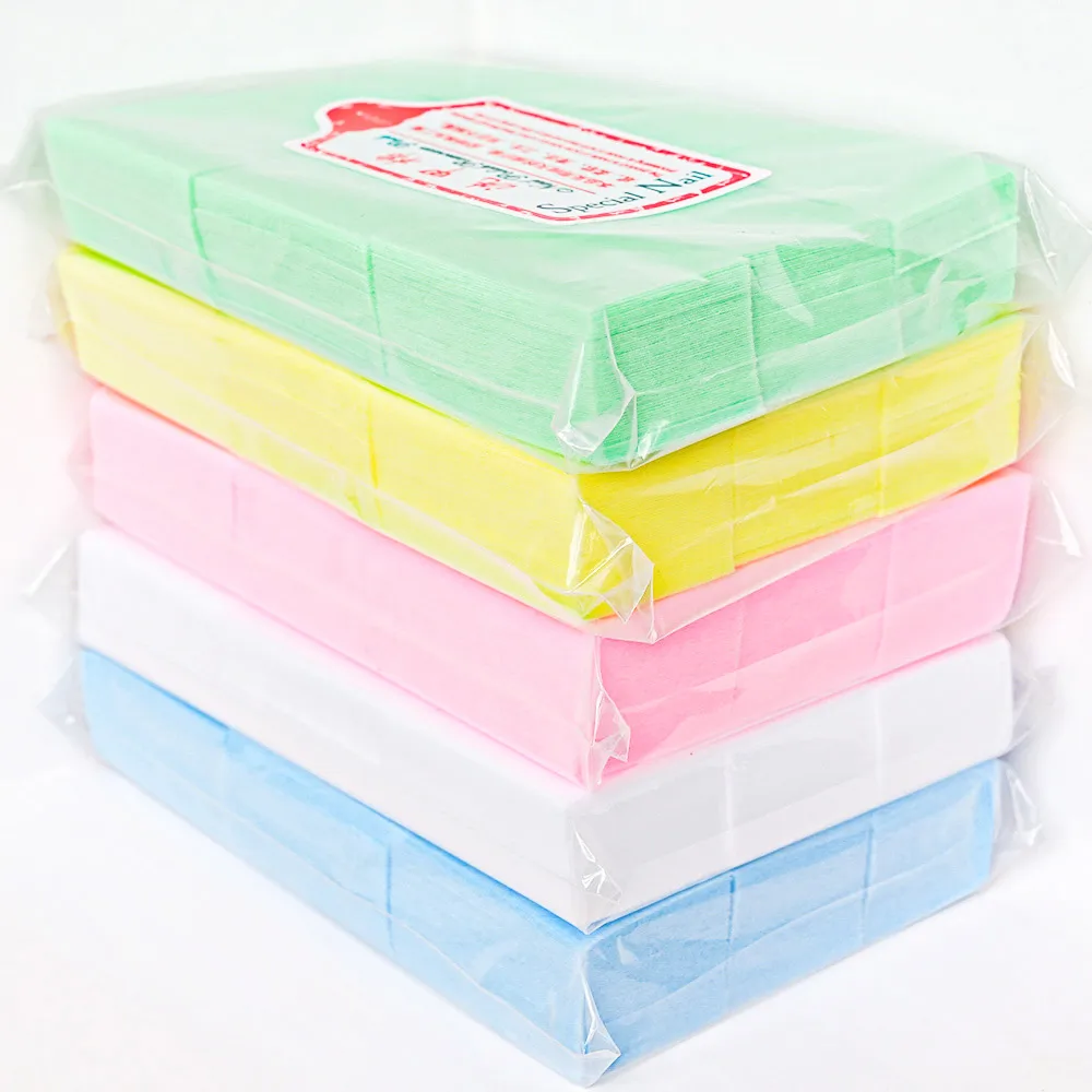 100% Cotton Nail Art Removal Wipes Paper Pad 100/500/600/1000Pcs Lint Free Gel Polish Cleaning Manicure Nail Remover Cotton Wipe