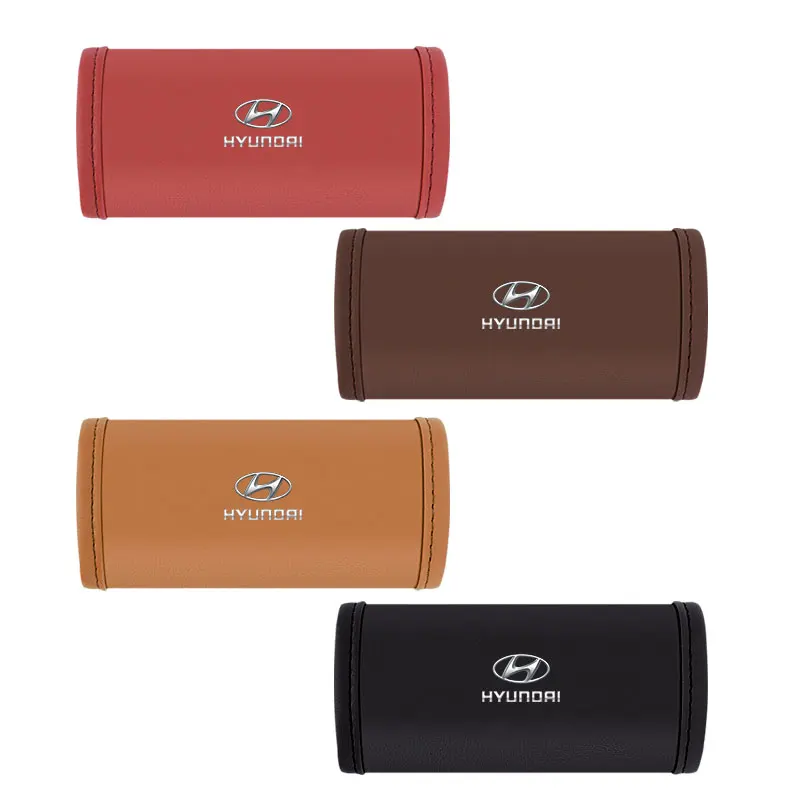 현대 N 라인 i40 i30 i20 i10 소나타 엘란트라 FE 엑센트 투싼 코나 차량용 루프 암레스트 커버 PU 가죽 글러브 보호 매트