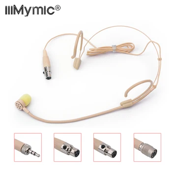 Sennheiser Shure AKG 무선 시스템용 노래 헤드셋 마이크, 단방향 머리에 착용하는 마이크, 최고 품질, 3.5mm, 4 핀, 3 핀 잭